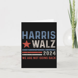 Tarjeta Vals 2024 Kamala Harris Tim Waltz Vintag