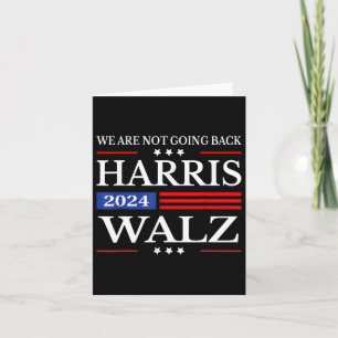 Tarjeta Vals 2024 No vamos a regresar Kamala Harris 2024