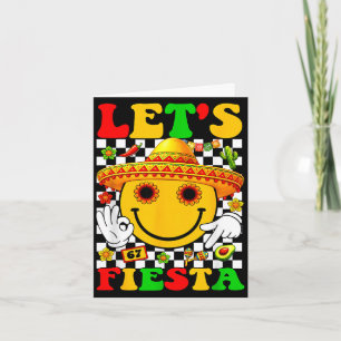 Tarjeta Vámonos fiesta groove chicos mexicanos chicas niño