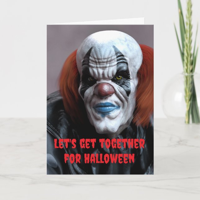 Tarjeta Vámonos juntos para Halloween. (Anverso)