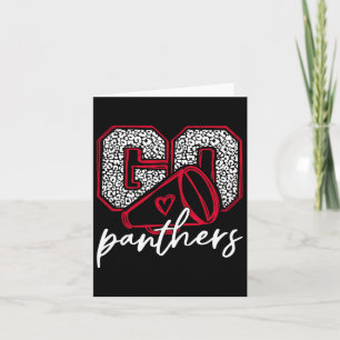 Tarjeta Vamos a Animar Panthers Nombre Deportes Escolares