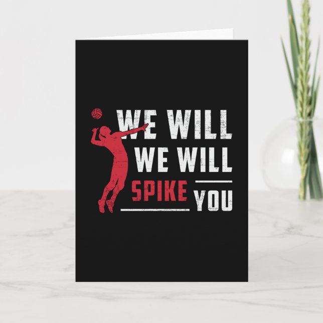 Tarjeta Vamos A Aumentar Tu Jugador De Voleibol De Playa (Anverso)