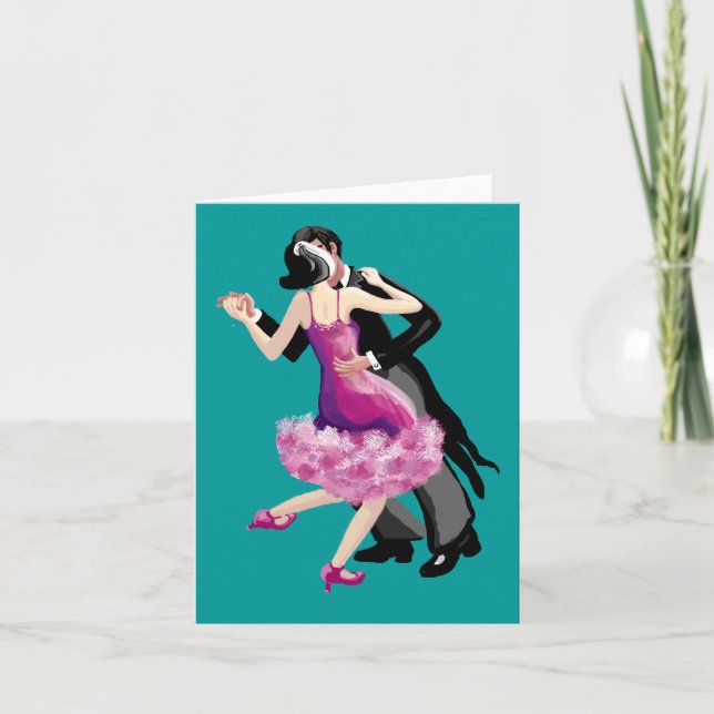 Tarjeta Vamos a bailar (Anverso)
