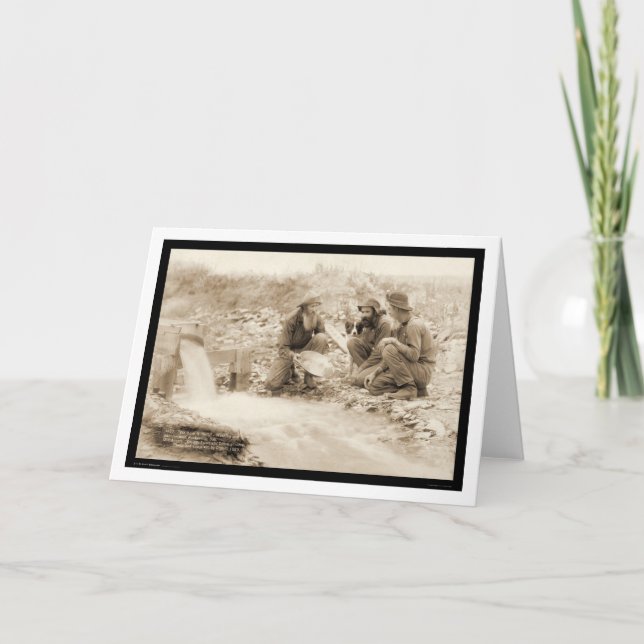 Tarjeta Vamos a conseguir rico Panning Gold SD 1889 (Anverso)