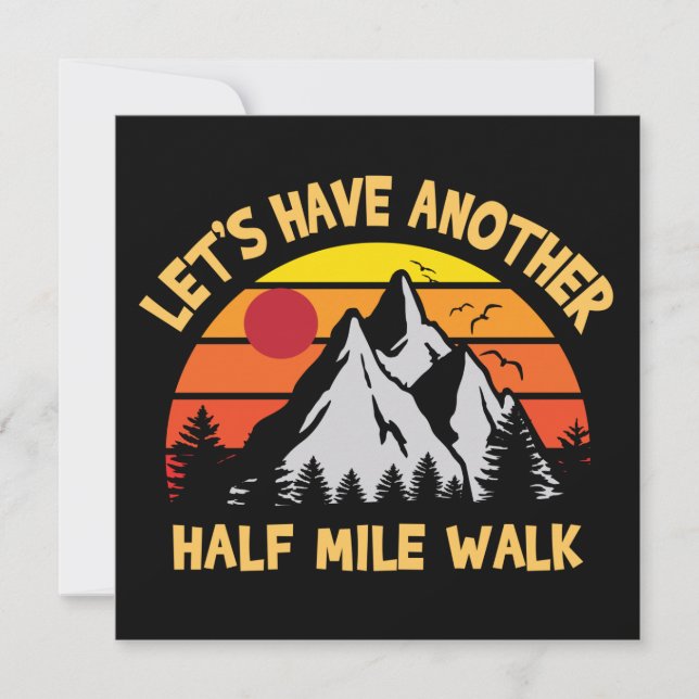Tarjeta Vamos a dar otro paseo de media milla (Anverso)