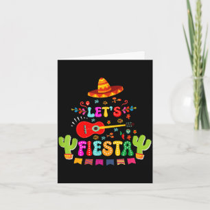 Tarjeta Vamos a fiesta cinco de mayo divertida fiesta mexi