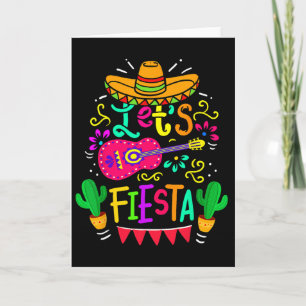 Tarjeta Vamos a Fiesta Cinco De Mayo Fiesta Mexicana Guita