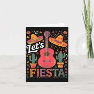 Tarjeta Vamos a fiesta cinco de mayo fiesta squad mexicano