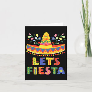 Tarjeta Vamos a Fiesta Cinco De Mayo Guitarra Divertida Me