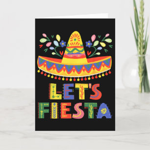 Tarjeta Vamos a Fiesta Cinco De Mayo Guitarra Divertida Me