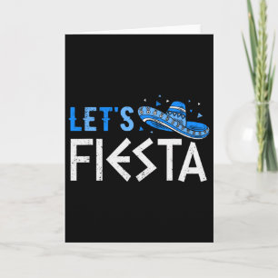 Tarjeta Vamos a Fiesta Divertida Pascua Griega Cinco De Ma
