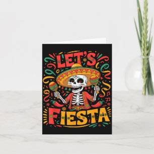 Tarjeta Vamos a fiesta fiesta mexicana 5 de mayo divertido