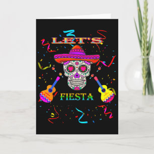 Tarjeta Vamos a Fiesta Mexicana Cinco De Mayo 