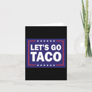 Tarjeta Vamos a hablar de Taco Diciendo Cita para Hombres