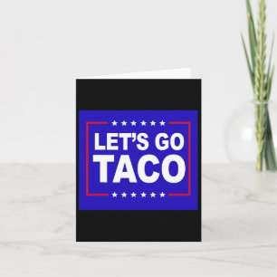 Tarjeta Vamos a hablar de Taco Diciendo Cita para Hombres 