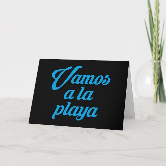 TARJETA VAMOS A LA PLAYA (Anverso)