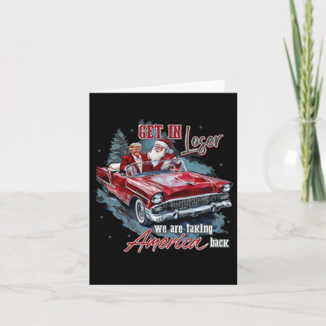 Tarjeta Vamos a perder, estamos recuperando a Estados Unid (Anverso)