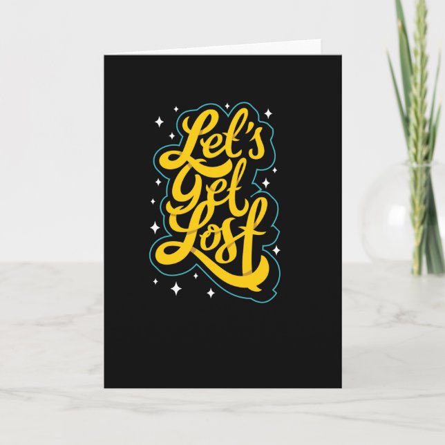 Tarjeta Vamos a perderse (Anverso)