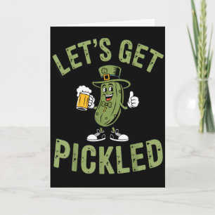 Tarjeta Vamos a poner en vinagre Día de San Patricio Part