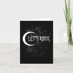Tarjeta Vamos a rockear en la luna de Rock Star con estrel