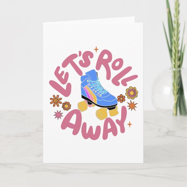 Tarjeta Vamos a rodar Patines (Anverso)