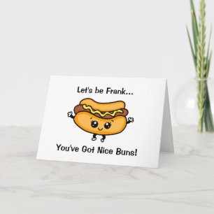Tarjeta Vamos a ser Frank, tienes buenos bollos