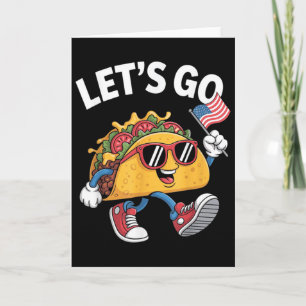 Tarjeta Vamos a Taco Divertido Trump Pollo 