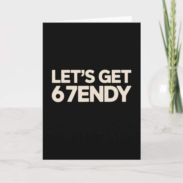 Tarjeta Vamos a tener 6 7endy 67 Seis Siete  (Anverso)