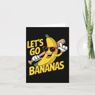 Tarjeta Vamos a Volvernos Locos Amantes de las Bananas Div