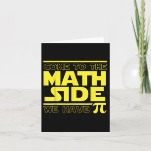 Tarjeta Vamos Al Lado De Las Matemáticas Tenemos El Día De