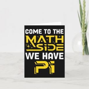 Tarjeta Vamos Al Lado De Las Matemáticas Tenemos La Cienci