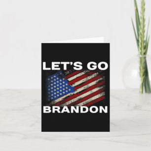 Tarjeta Vamos Bandera de Brandon Joe Biden Donald Trump Pa