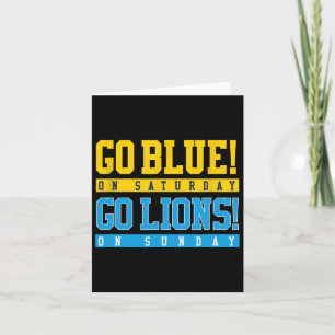 Tarjeta ¡Vamos Blue! El Sábado ¡Vamos Leones! Fútbol domin