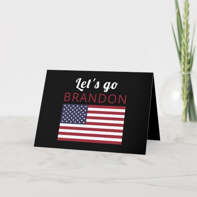 Tarjeta Vamos Brandon, Bandera Americana (Anverso)