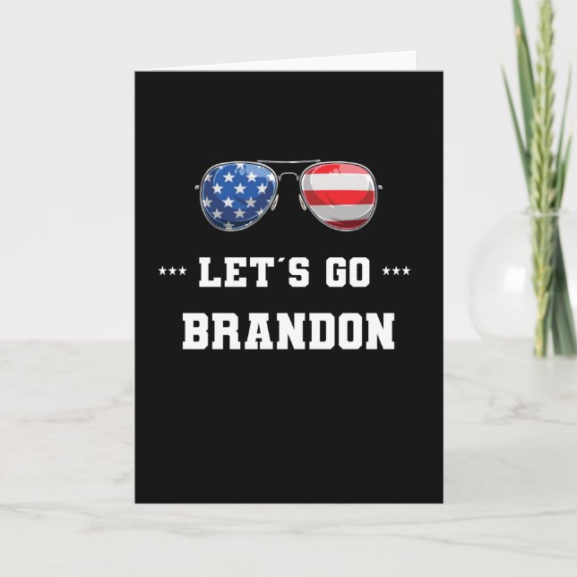 Tarjeta Vamos Brandon Bandera Conservadora de Estados Unid (Anverso)