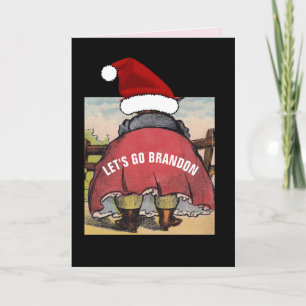 TARJETA ¡VAMOS BRANDON! MUJER DE GRAN TRASERO DIVERTIDA NA