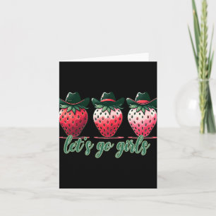 Tarjeta Vamos Chicas Bachelorette Party Strawberries Wom