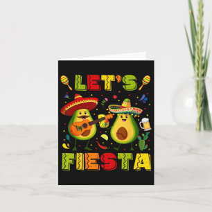 Tarjeta Vamos Fiesta Aguacate Y Tacos Cinco De Mayo Hombre
