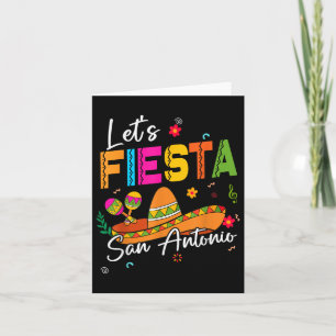 Tarjeta Vamos Fiesta San Antonio Texas Cinco De Mayo Mexic