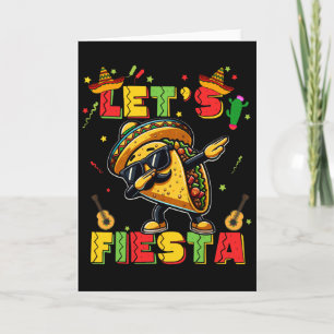 Tarjeta Vamos Fiesta Taco Cinco De Mayo Chicos Hombres Niñ