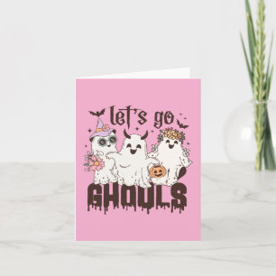 Tarjeta Vamos Ghouls Halloween
