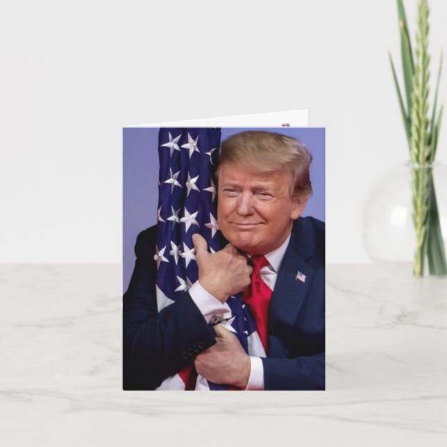 Tarjeta Vamos hombre - Vota a Trump - Trump 2020 (Anverso)