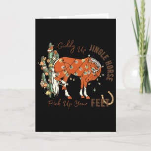 Tarjeta Vamos Jingle Caballo Levanta Tus Pies Cactus Vaca