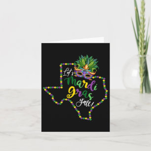 Tarjeta Vamos Mardi Gras Yall Texas Galveston Souvenir Gif