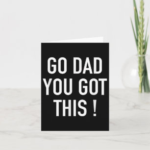 Tarjeta ¡Vamos Papá Lo Lograrás! - Frase Motivacional Popu
