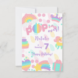 Tarjeta ¡Vamos! Pastel pop, feliz niño de cumpleaños