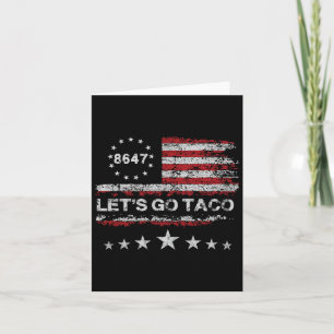 Tarjeta Vamos Taco 8647 Bandera 86 47 Hombres Mujeres 2