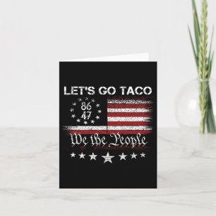 Tarjeta Vamos Taco 8647 Bandera 86 47 Hombres Mujeres 4