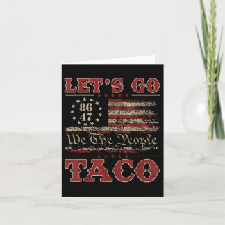Tarjeta Vamos Taco, camiseta, vamos al taco
