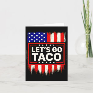 Tarjeta Vamos Taco, divertida tarifa comercial, camiseta p